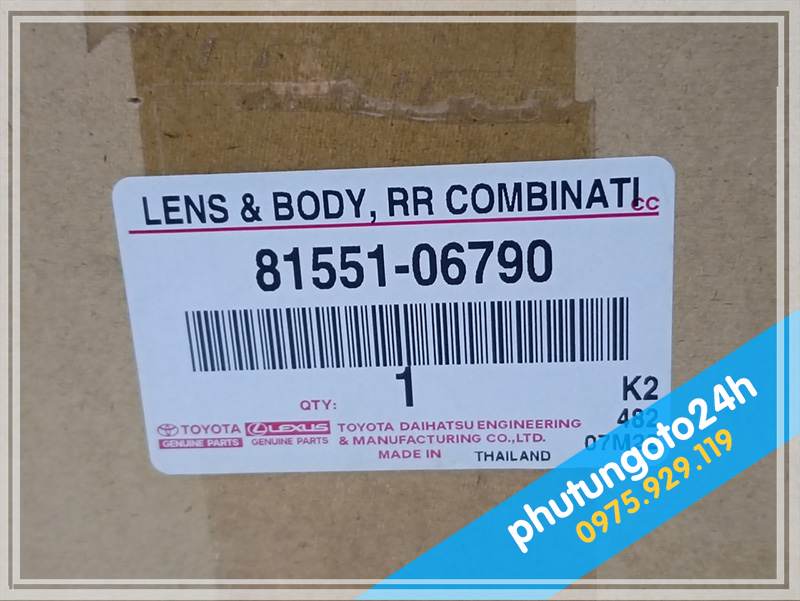 Cung cấp đèn hậu xe Camry chính hãng Toyota Thái Lan